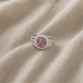 Poskipuna Keisarinna Halo Ring | White Gold