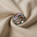 Rainbow Spectrum Silver Ring