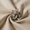 SMOKY SPIDER RING - (ADJUSTABLE)