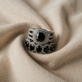 Ring Set with Black Zircon