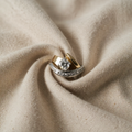 Irregular Gold and Silver Coloured Ring