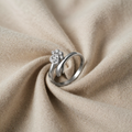 Adjustable Ring in 925 Sterling Silver – Design of Hands and Paw Prints