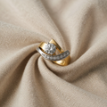 Artistic Two-Tone Ring