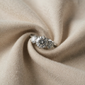 Ring with Medium Crystal Trio