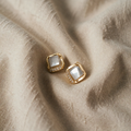 Stylish Earrings with Golden Moonstone
