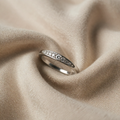 White Gold Micro Pavé Zirconia Ring