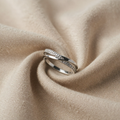 White Gold Zirconia Contemplation Ring