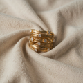 Vintage Gold Sculptural Ring