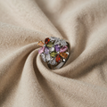 Coloured Ring with Leaves