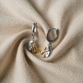 "Forever in Your Heart" Earrings with Cat-Shaped Hug and Pendant