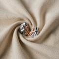 "Forever in Your Heart" Rose Gold Cat Hug Earrings