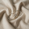 Timeless silver hoop earrings