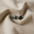 Timeless round studs with stones