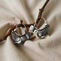 Boho Style Hanging Earrings – Silver Coloured