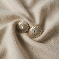 Elegant light spiral earrings