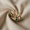 Elegant green gold necklaces