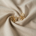 Elegant zircon insect earrings