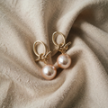 Elegant pink pearl earrings for special occasions