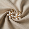 Pearl Petal Earrings