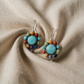 Iris Vintage Turquoise Earrings