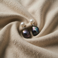 Baroque Pearl Earrings with Drop Shape
