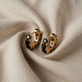 Shiny Onyx Cubic Zirconia Earrings
