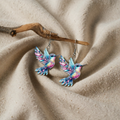 Hummingbird earrings with pendant