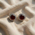 Earrings with Ruby "Lucia"