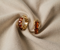 Crown Earrings | Gold Tone