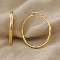 Expression of golden shine earrings