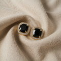 Square Prestige Onyx Earrings