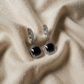 Noir Brilliance Stud Earrings