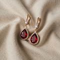 Earrings in Ruby Shape | Rose Gold
