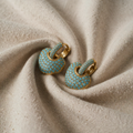 Heart Earrings with Pavé Setting