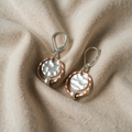 Stylish Gold and Silver Pearl Earrings