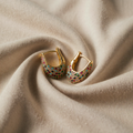 Stylish Colourful Earrings with Crystal Decoration