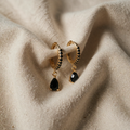 Beautiful Earrings in Onyx Style