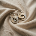Vintage Irregular Silver Earrings