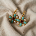 Vintage earrings with gemstones
