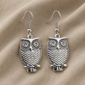 Vintage Owl Boho Dangle Earrings