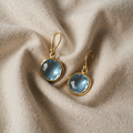 Vintage style blue crystal earrings