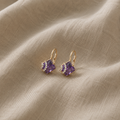 Zephira Crown Light Pavé Earrings | Rose Gold
