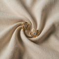 Zircon knot ring earrings