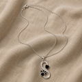 Symbol of Eternity Necklace Hearts Footprint