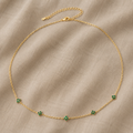 NECKLACE WITH EMERALD RING