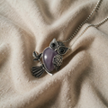 Crystal Owl of Wisdom Pendant