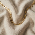 Golden Necklace with Adjustable Length
