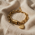 Golden Heart Bracelet Chain