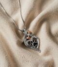 Onnenpaws Necklace with Heart, Paw Print and Infinity Symbol – 'Always in My Heart' Pendant.