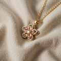 PINK TOURMALINE NECKLACE Flower